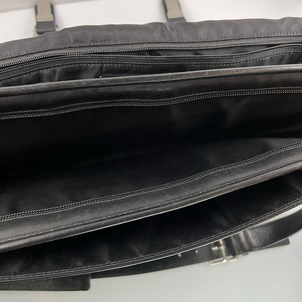 Vintage Coach Messenger Bag Black Leather Executive Thompson Briefcase - Picture 11 of 12